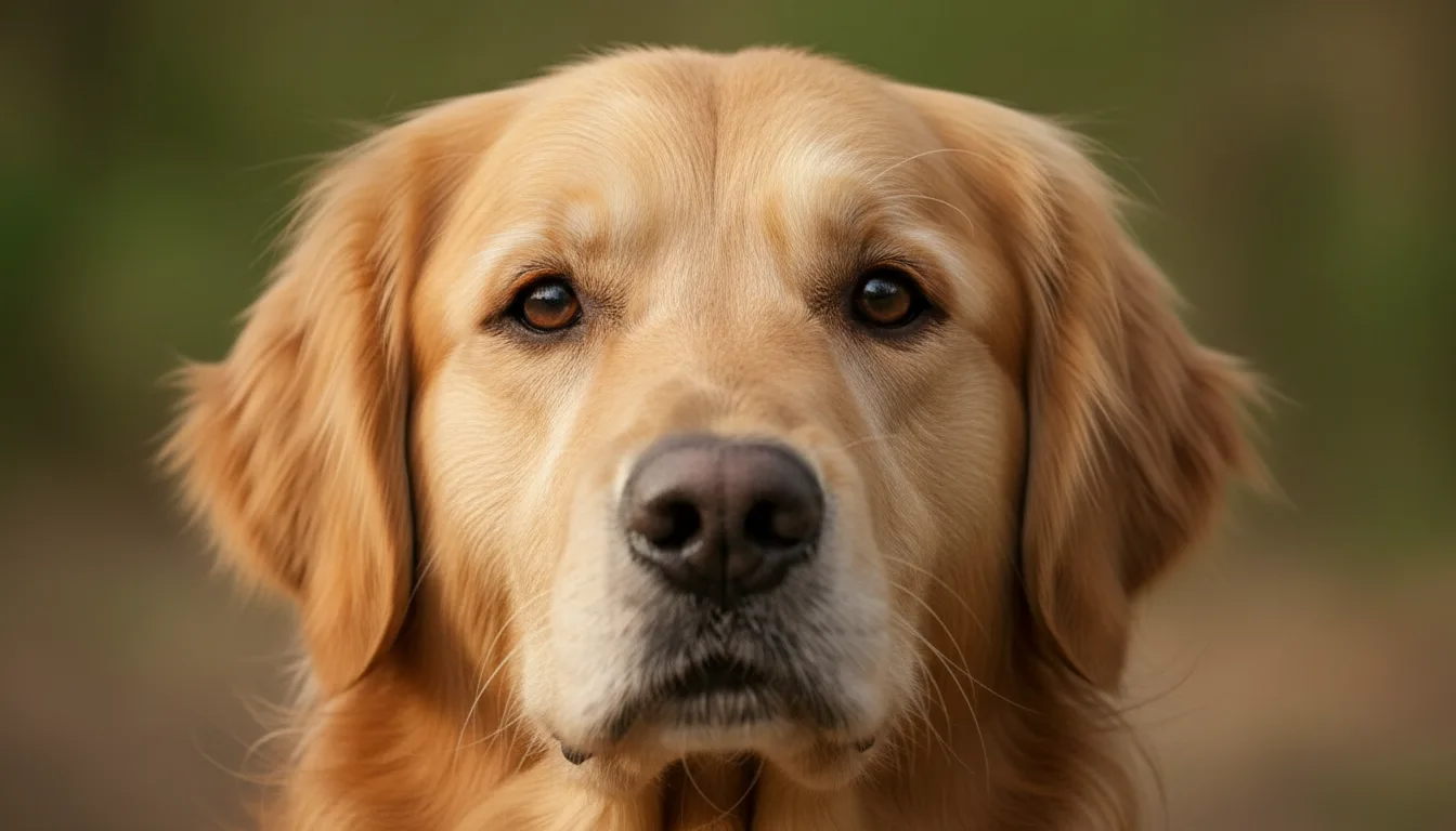 A crisp, sharp close-up of a dog with fine fur detail