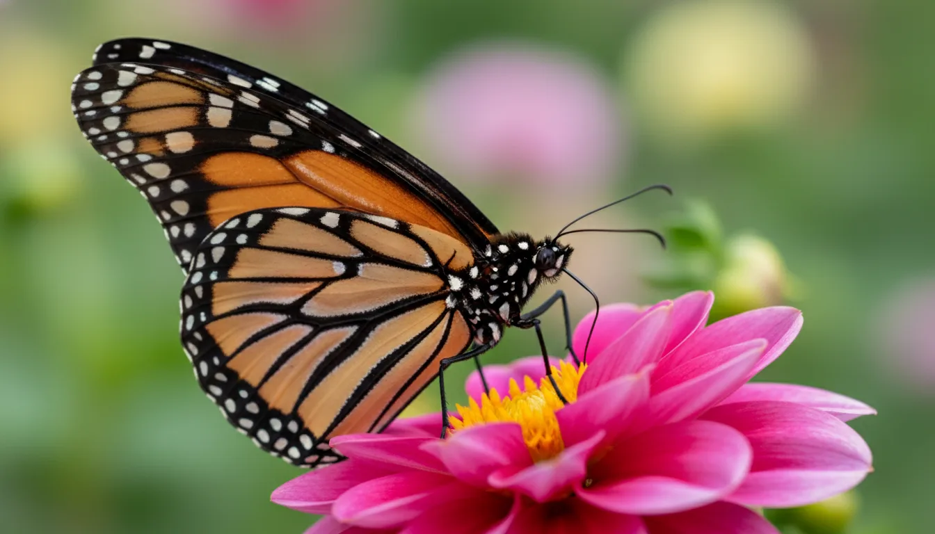 A sharp, high-resolution macro photo of a butterfly on a flower