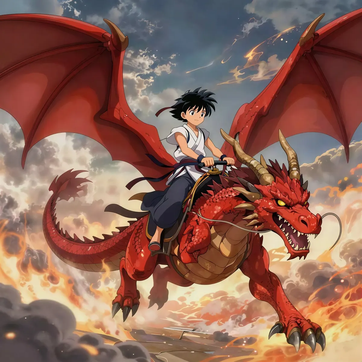 AI anime generator example result