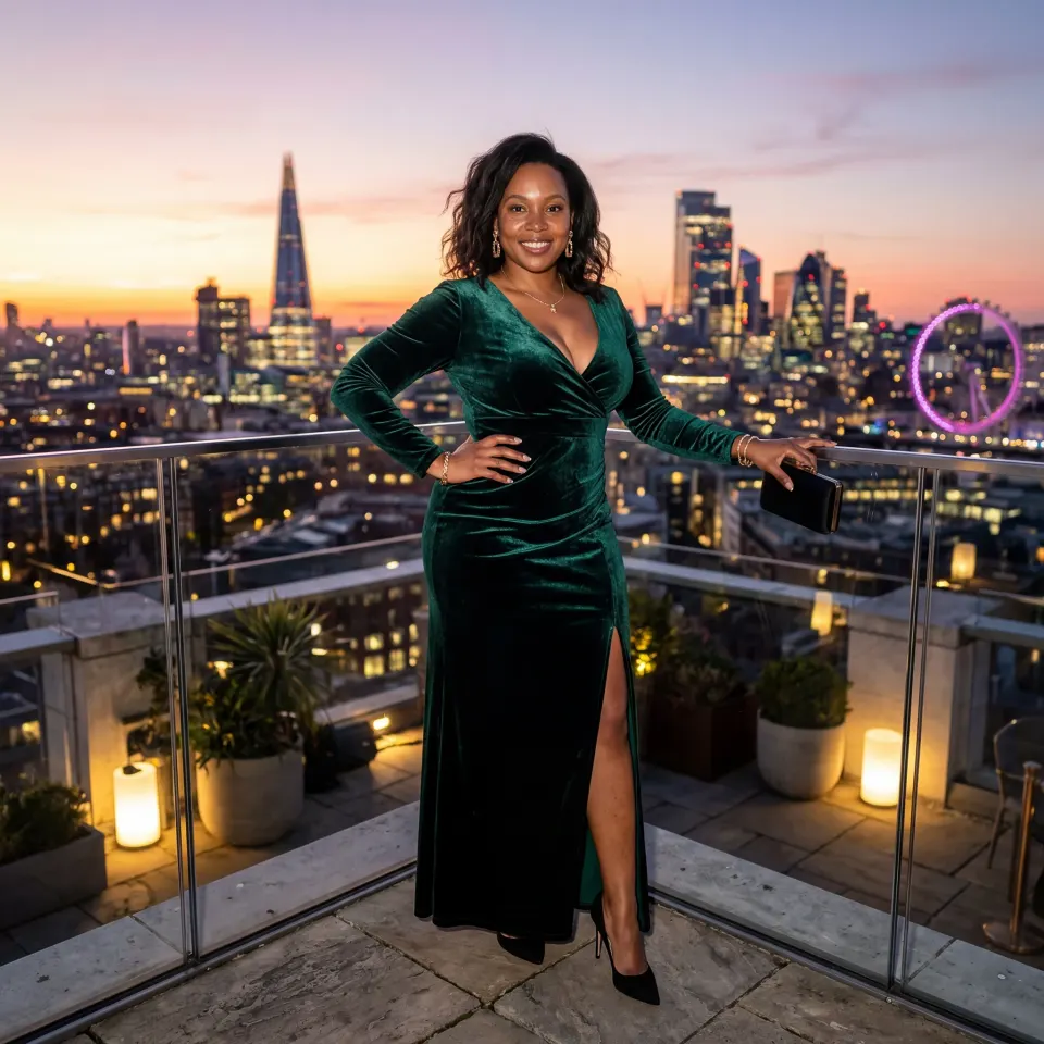 AI-generated woman portrait example