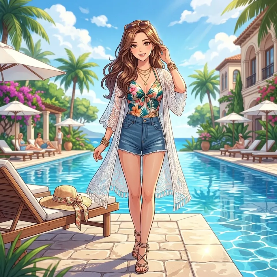 AI-generated woman portrait example