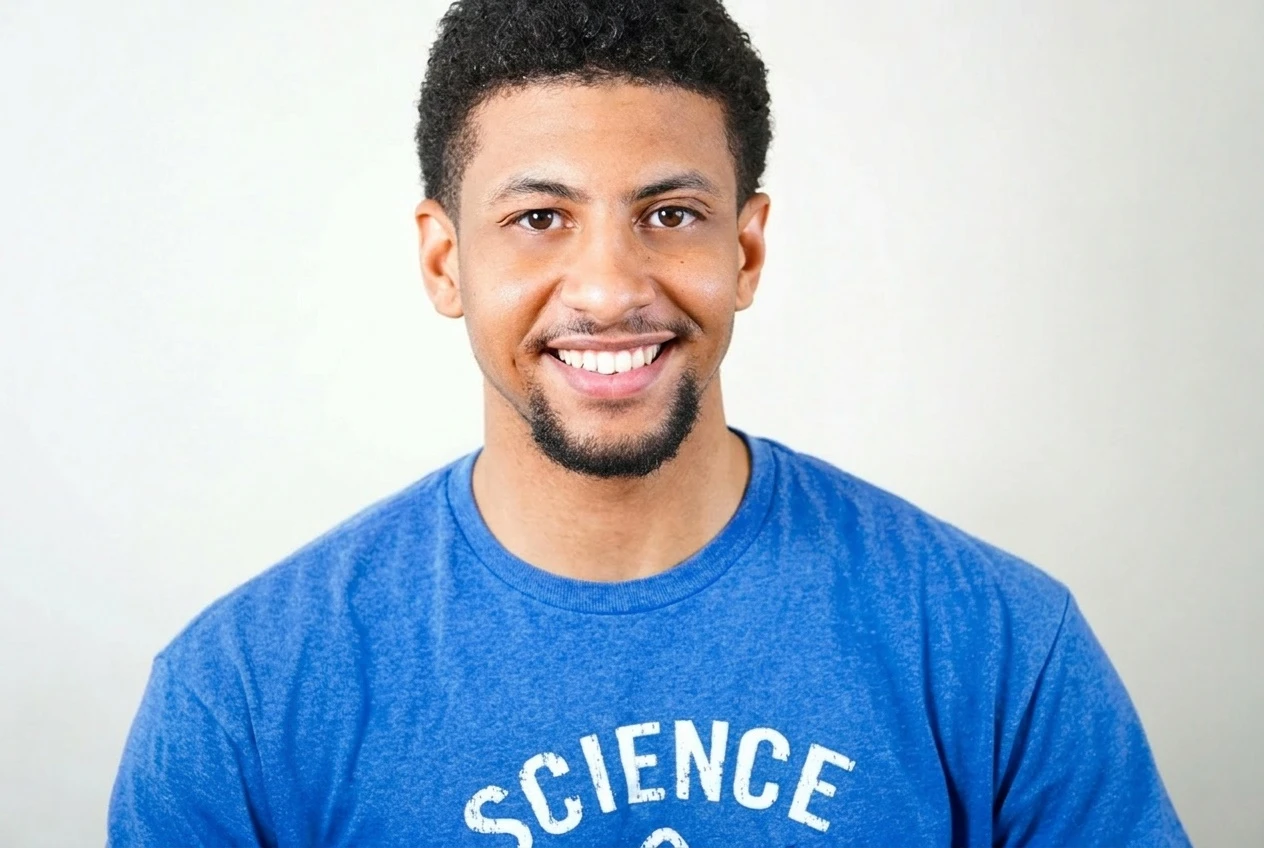 Person wearing new AI-generated outfit