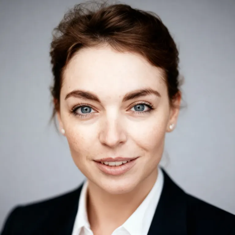 AI-generated professional headshot example